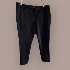 Talbots Black "Dalton" Style Knit Slim Leg Trousers